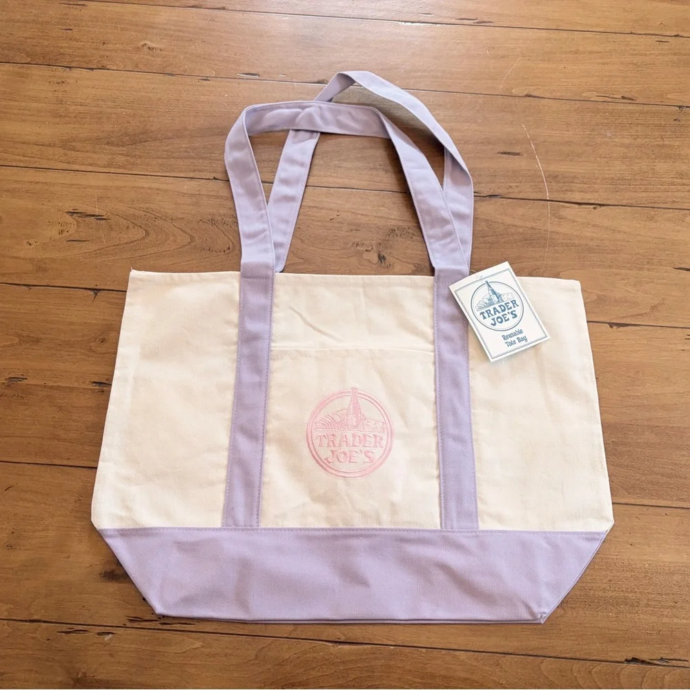 Trader Joe’s Limited Edition Large Canvas Tote Bag - Picture 1 of 4
